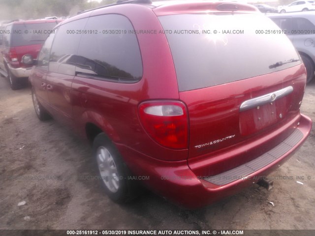 2C4GP74L83R110439 - 2003 CHRYSLER TOWN & COUNTRY EX RED photo 3