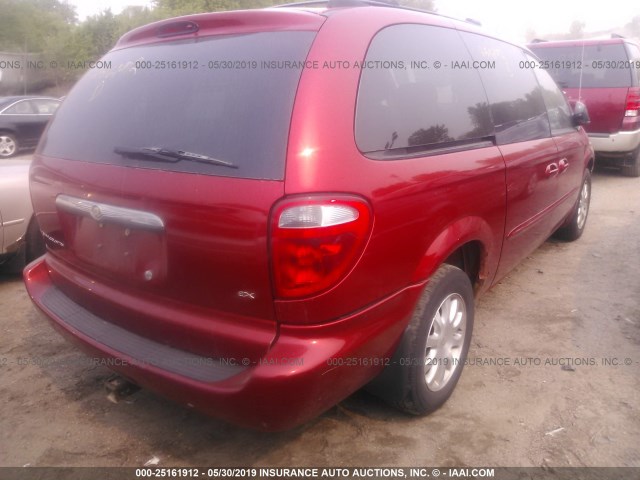 2C4GP74L83R110439 - 2003 CHRYSLER TOWN & COUNTRY EX RED photo 4