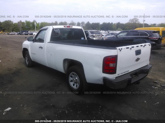 1GCNCPEXXBZ446571 - 2011 CHEVROLET SILVERADO C1500 WHITE photo 3