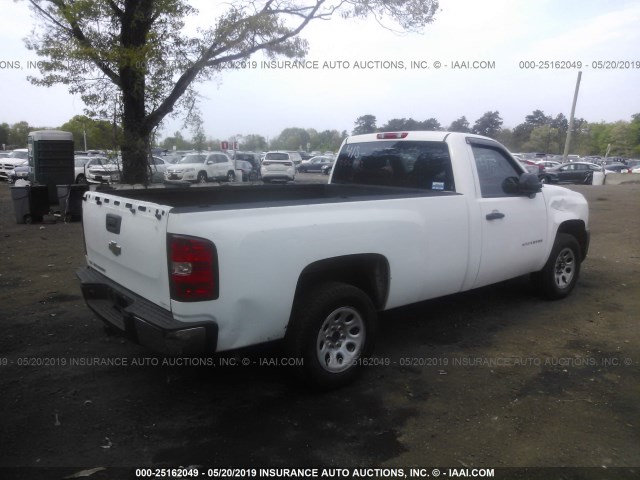 1GCNCPEXXBZ446571 - 2011 CHEVROLET SILVERADO C1500 WHITE photo 4