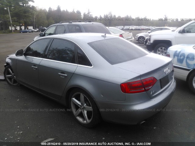 WAUMK78K39A109082 - 2009 AUDI A4 PRESTIGE GRAY photo 3