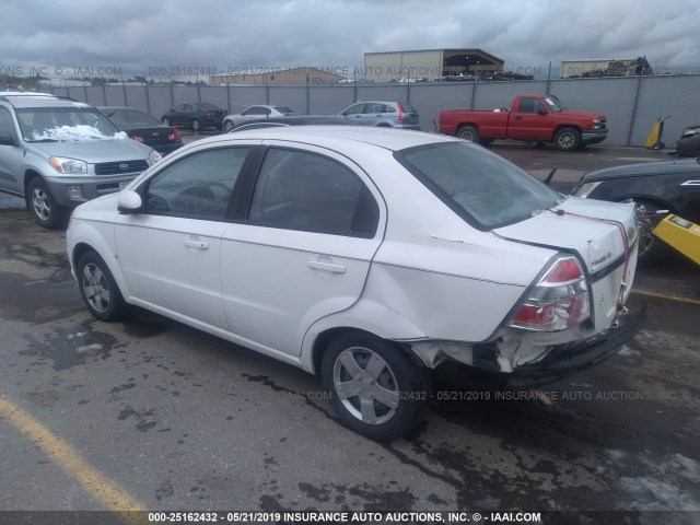 KL1TD56E99B308472 - 2009 CHEVROLET AVEO LS/LT Ақ фото 3