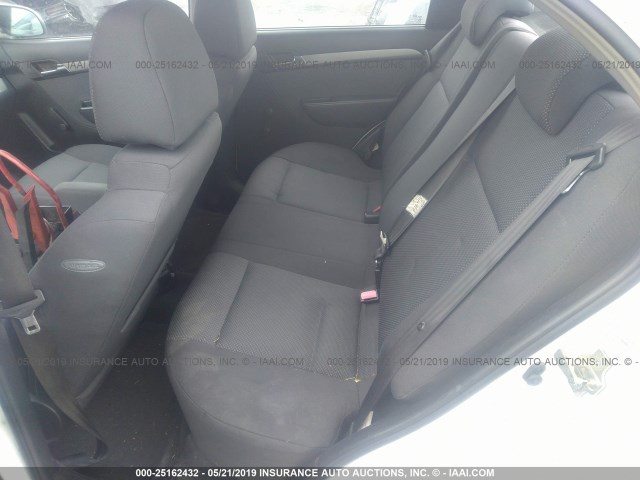 KL1TD56E99B308472 - 2009 CHEVROLET AVEO LS/LT Ақ фото 8