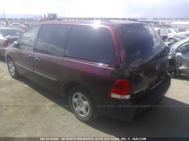 2FMZA51237BA28364 - 2007 FORD FREESTAR SE RED photo 3