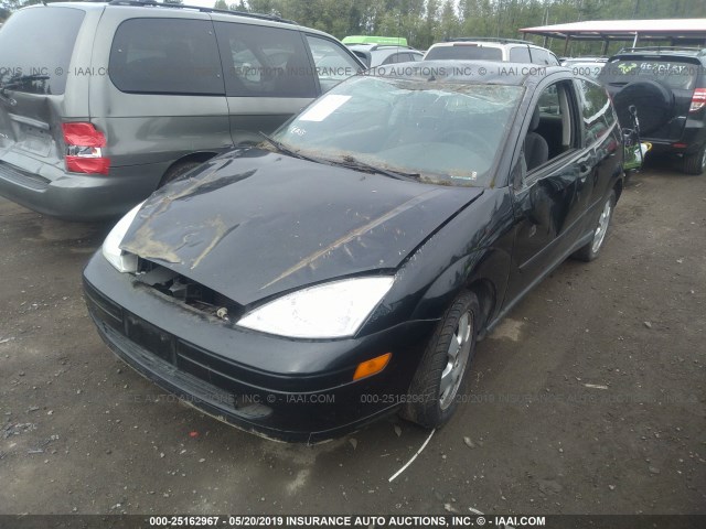 3FAFP31351R132727 - 2001 FORD FOCUS ZX3 BLACK photo 2