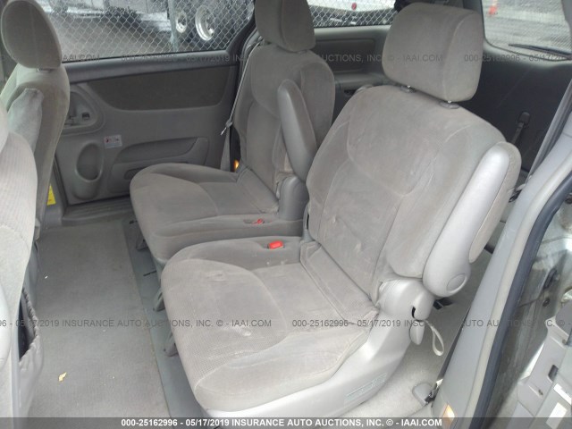 5TDZA23C14S087688 - 2004 TOYOTA SIENNA CE/LE SILVER photo 8