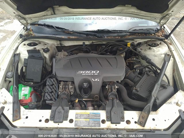 2G2WP522X51343061 - 2005 PONTIAC GRAND PRIX 白色 照片 10
