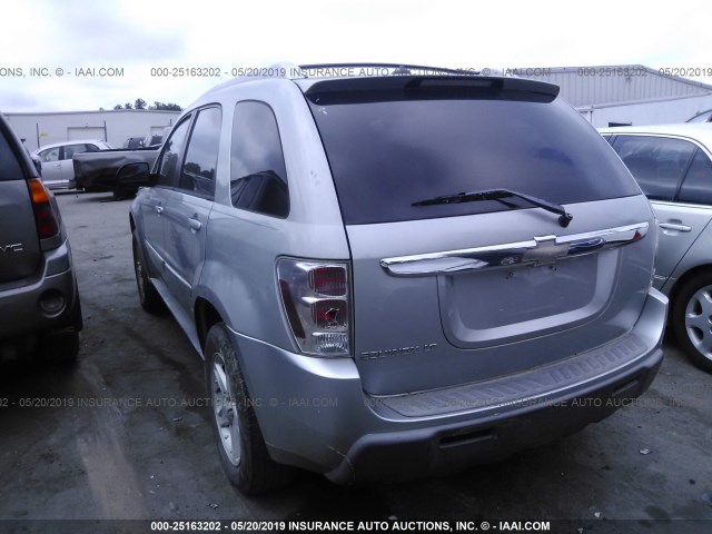 2CNDL63F556065366 - 2005 CHEVROLET EQUINOX LT SILVER photo 3