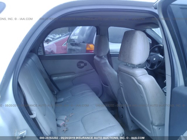 2CNDL63F556065366 - 2005 CHEVROLET EQUINOX LT SILVER photo 8