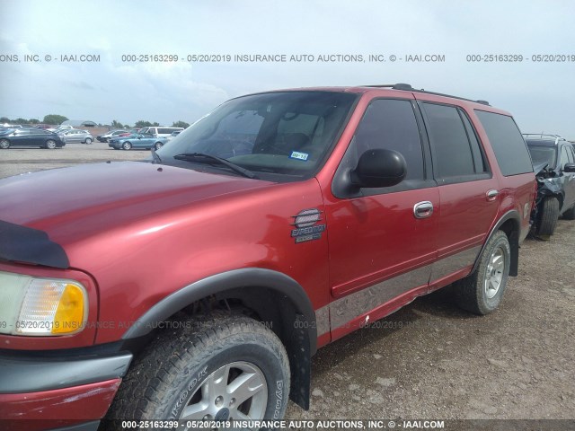 1FMPU16L71LA87062 - 2001 FORD EXPEDITION XLT RED photo 6