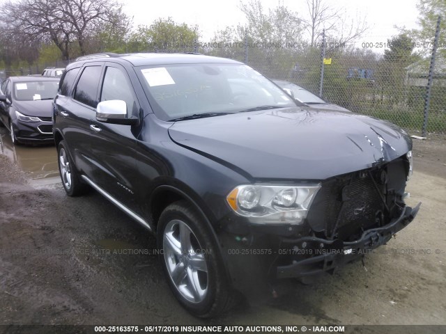 1C4SDJET7CC286020 - 2012 DODGE DURANGO CITADEL BLACK photo 1