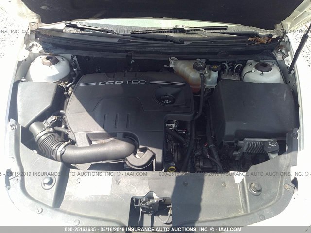 1G1ZG57B58F205919 - 2008 CHEVROLET MALIBU LS WHITE photo 10