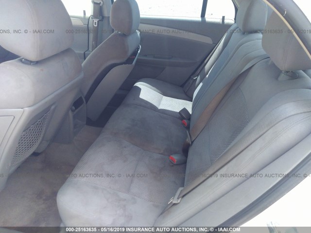 1G1ZG57B58F205919 - 2008 CHEVROLET MALIBU LS WHITE photo 8