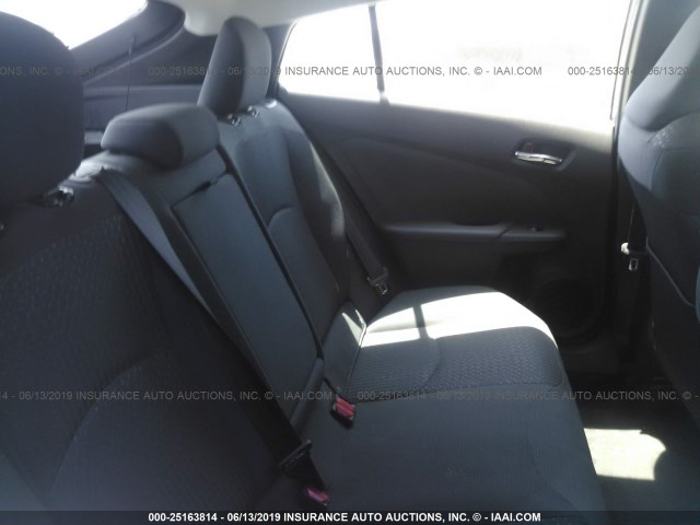 JTDKBRFU8G3013590 - 2016 TOYOTA PRIUS GRAY photo 8