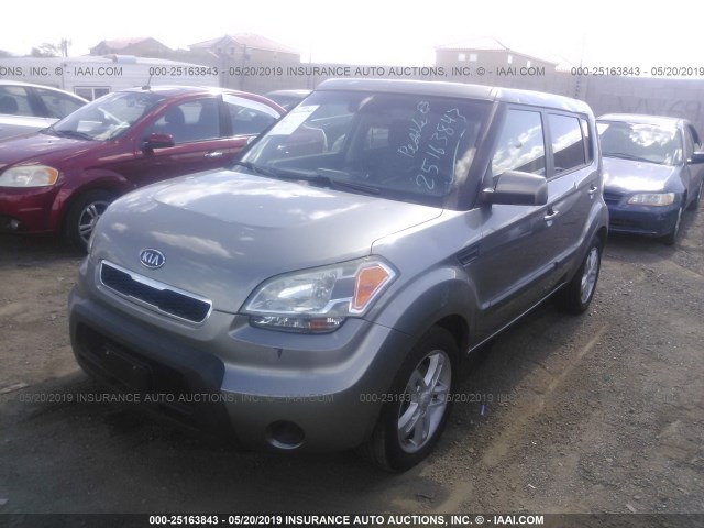 KNDJT2A28B7222481 - 2011 KIA SOUL +/!/SPORT GRAY photo 2