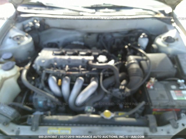 1NXBR12E52Z573481 - 2002 TOYOTA COROLLA CE/LE/S SILVER photo 10