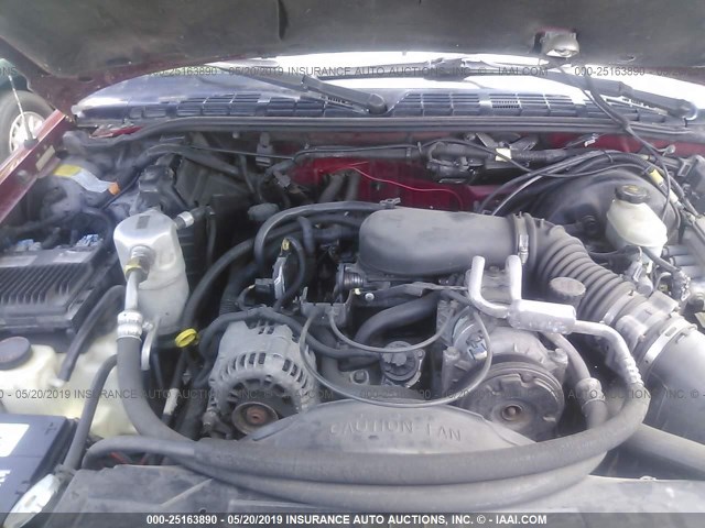 1GKDT13W4X2546253 - 1999 GMC JIMMY RED photo 10