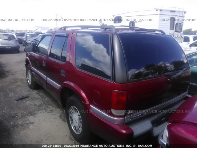 1GKDT13W4X2546253 - 1999 GMC JIMMY RED photo 3