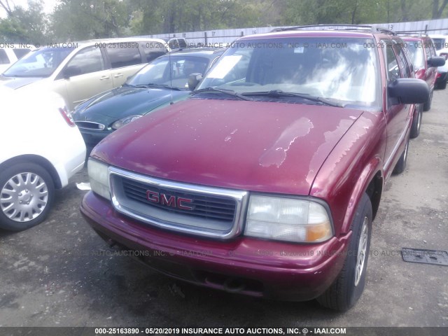 1GKDT13W4X2546253 - 1999 GMC JIMMY RED photo 6