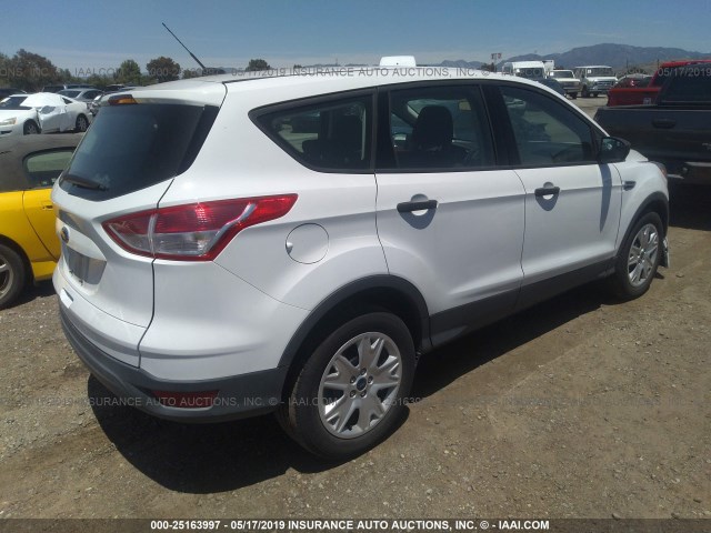 1FMCU0F71GUC80239 - 2016 FORD ESCAPE S WHITE photo 4