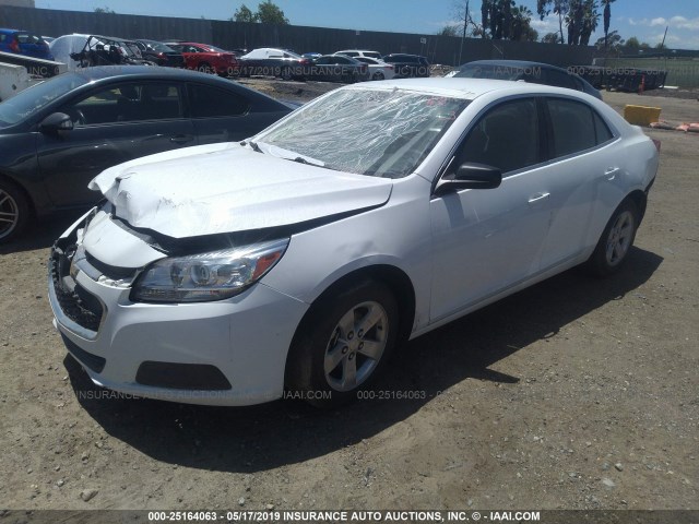 1G11C5SL1EF174740 - 2014 CHEVROLET MALIBU 1LT WHITE photo 2