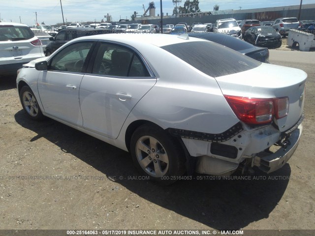 1G11C5SL1EF174740 - 2014 CHEVROLET MALIBU 1LT WHITE photo 3