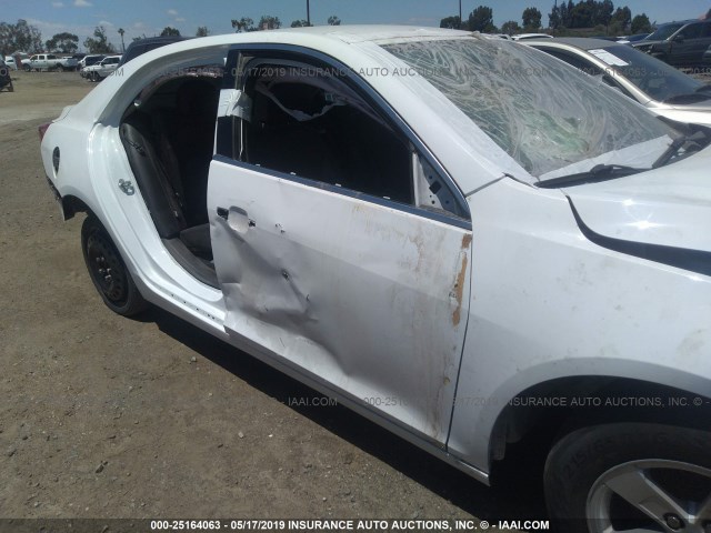 1G11C5SL1EF174740 - 2014 CHEVROLET MALIBU 1LT WHITE photo 6