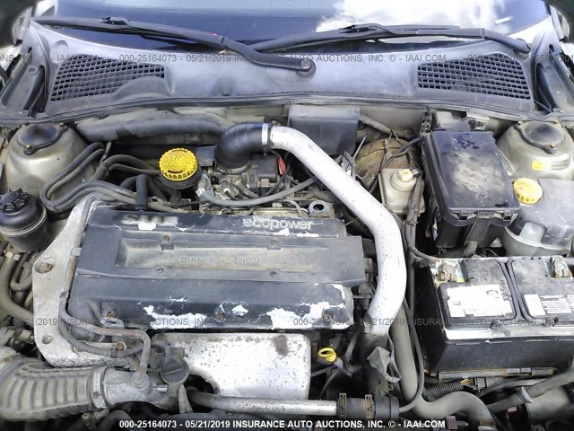 YS3EF48E8X3006691 - 1999 SAAB 9-5 SE GREEN photo 10