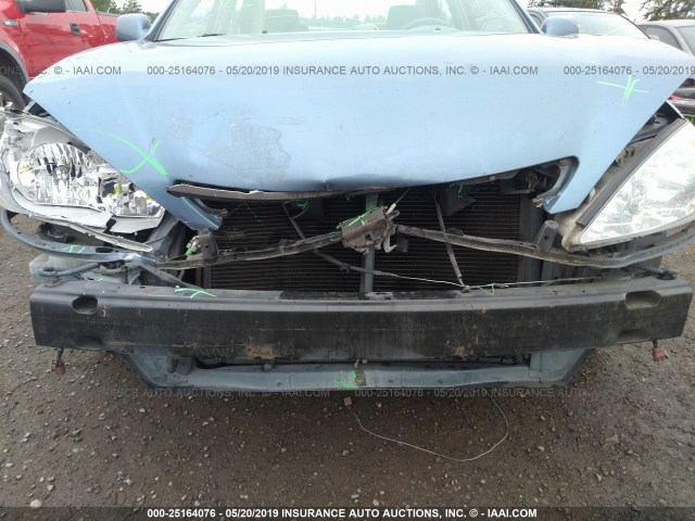 4T1BE32K82U626705 - 2002 TOYOTA CAMRY LE/XLE/SE Light Blue photo 6