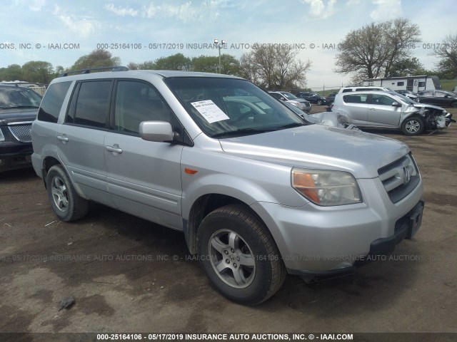 2HKYF18746H528967 - 2006 HONDA PILOT EX SILVER photo 1