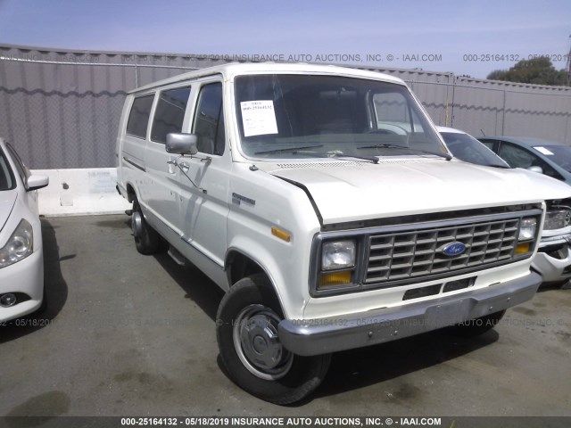 1FBJS31H9KHC37602 - 1989 FORD ECONOLINE E350 SUPER DUTY WHITE photo 1