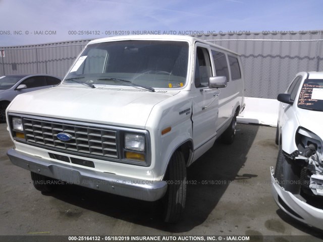 1FBJS31H9KHC37602 - 1989 FORD ECONOLINE E350 SUPER DUTY WHITE photo 2