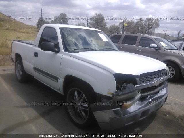 1GCEC14X84Z136761 - 2004 CHEVROLET SILVERADO C1500 WHITE photo 1