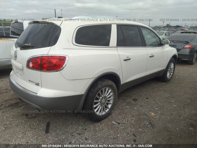 5GAER23D89J174333 - 2009 BUICK ENCLAVE CXL WHITE photo 4