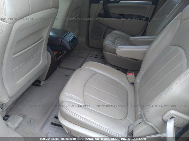 5GAER23D89J174333 - 2009 BUICK ENCLAVE CXL WHITE photo 8