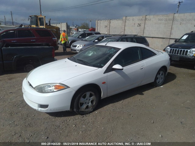 1ZWFT603315603553 - 2001 MERCURY COUGAR I4 WHITE photo 2