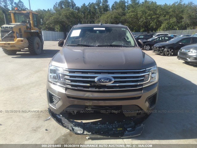 1FMJK1HTXKEA21538 - 2019 FORD EXPEDITION MAX XLT BROWN photo 6