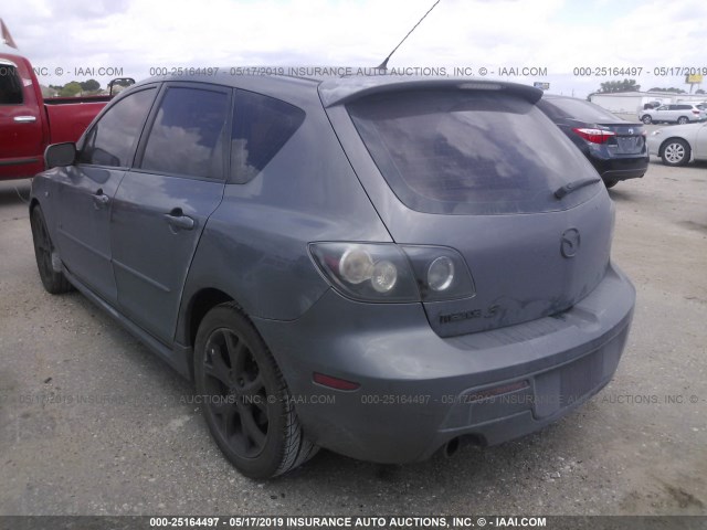 JM1BK143271687693 - 2007 MAZDA 3 HATCHBACK GRAY photo 3