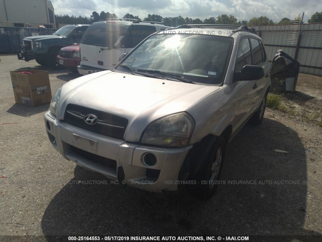 KM8JM12B36U466323 - 2006 HYUNDAI TUCSON GL SILVER photo 2