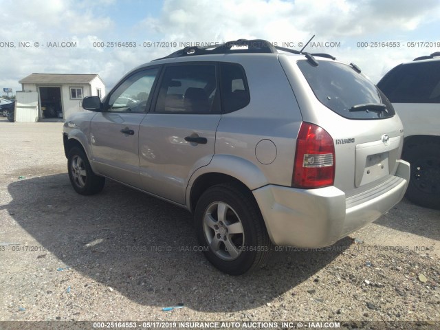 KM8JM12B36U466323 - 2006 HYUNDAI TUCSON GL SILVER photo 3