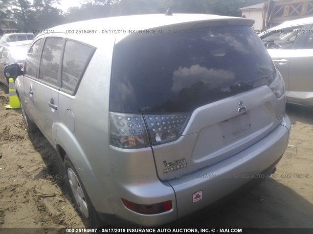 JA4MS31X37U007224 - 2007 MITSUBISHI OUTLANDER ES/LS SILVER photo 3