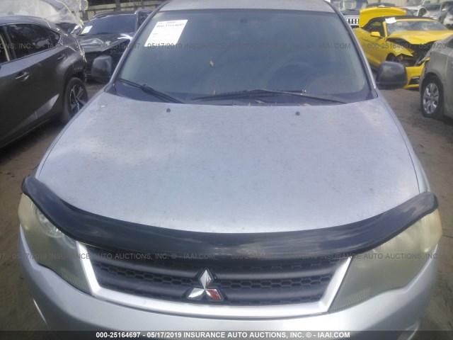 JA4MS31X37U007224 - 2007 MITSUBISHI OUTLANDER ES/LS SILVER photo 6