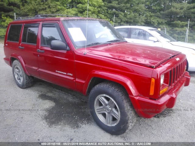 1J4FF58S61L507796 - 2001 JEEP CHEROKEE CLASSIC/LIMITED RED photo 1
