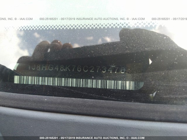 1J8HG48K76C273478 - 2006 JEEP COMMANDER 灰色 照片 9