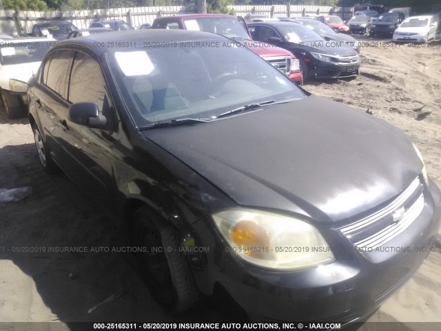 1G1AL58F687151180 - 2008 CHEVROLET COBALT LT BLACK photo 1