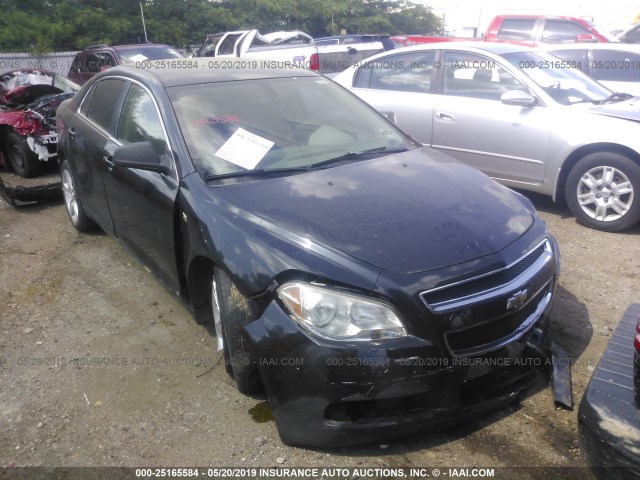 1G1ZG57N484277636 - 2008 CHEVROLET MALIBU LS BLACK photo 1