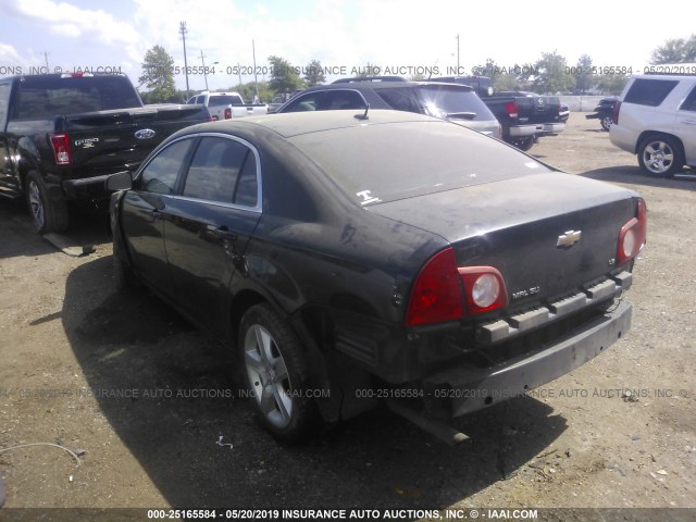 1G1ZG57N484277636 - 2008 CHEVROLET MALIBU LS BLACK photo 3