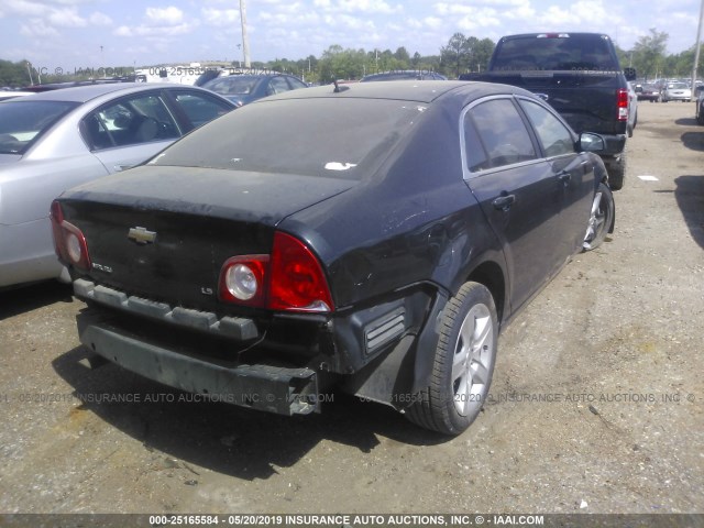 1G1ZG57N484277636 - 2008 CHEVROLET MALIBU LS BLACK photo 4