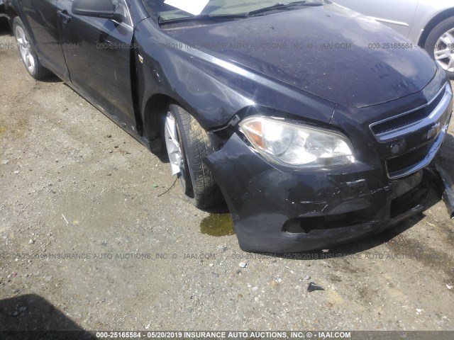 1G1ZG57N484277636 - 2008 CHEVROLET MALIBU LS BLACK photo 6