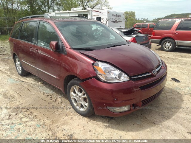 5TDZA22C14S215901 - 2004 TOYOTA SIENNA XLE/XLE LIMITED MAROON photo 1